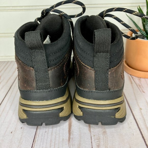 Timberland Back Road Hiking Trail Boots Toddler 12 Dark Brown Leather Lace Up - Picture 4 of 8